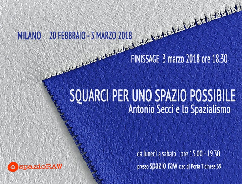 Antonio Secci – Squarci per uno spazio possibile